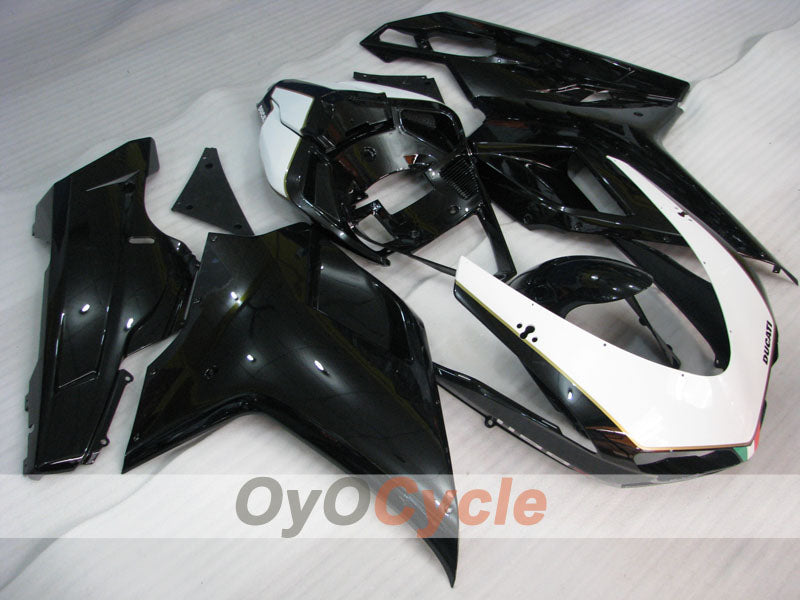 Injection Fairing kit for 08-13 Ducati 848 - White, Black, Matte - Factory Style #OYO87902209