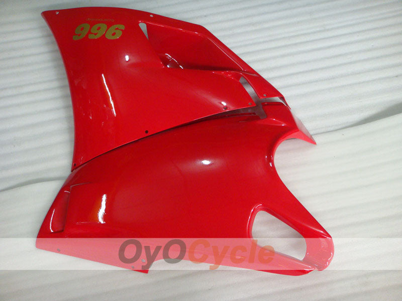 Injection Fairing kit for 99-02 Ducati 996 - Red, White - Factory Style #OYO87902213
