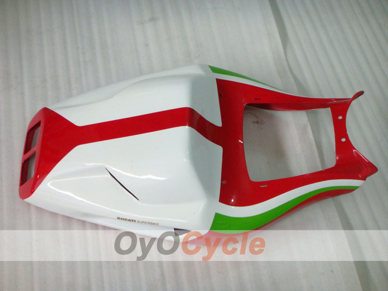 Injection Fairing kit for 99-02 Ducati 996 - Red, White - Factory Style #OYO87902214