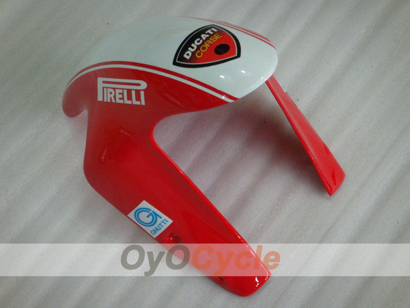 Injection Fairing kit for 08-13 Ducati 848 - Red, White - Xerox #OYO87902248