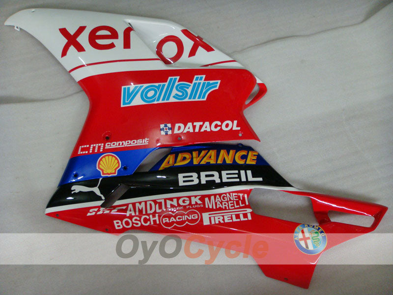 Injection Fairing kit for 07-09 Ducati 1098 - Red, White - Xerox #OYO87902252
