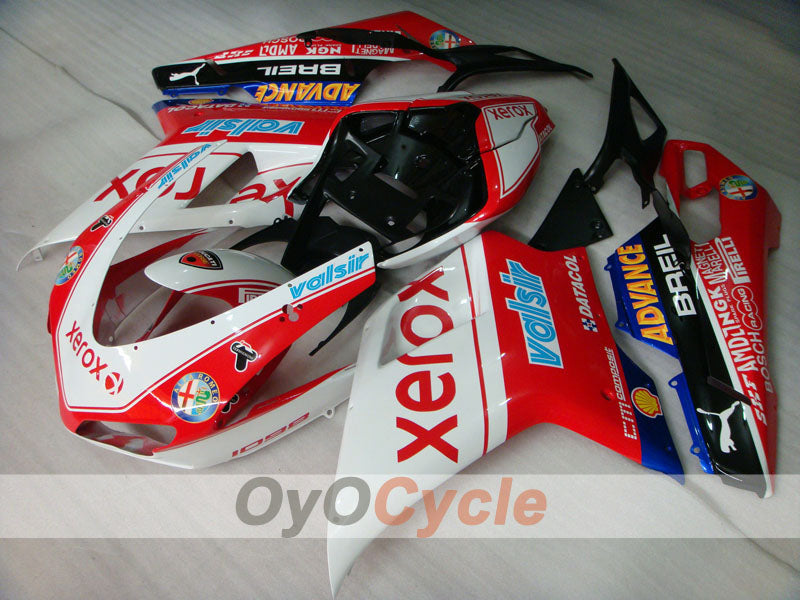 Injection Fairing kit for 07-09 Ducati 1098 - Red, White - Xerox #OYO87902252 Main image