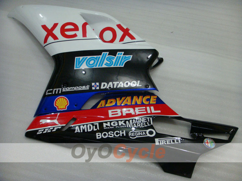 Injection Fairing kit for 08-13 Ducati 848 - White, Black - Xerox #OYO87902256