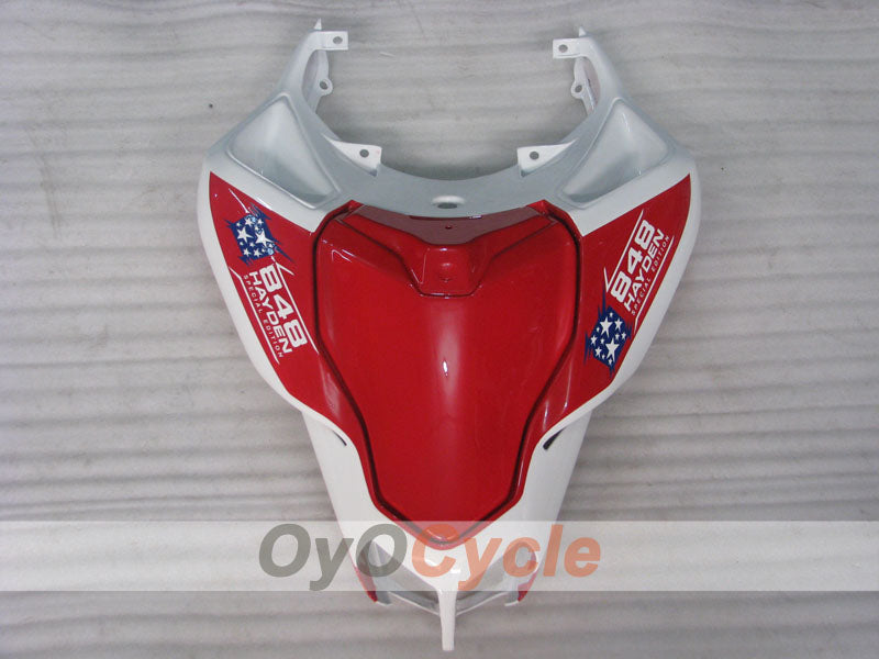 Injection Fairing kit for 08-13 Ducati 848 - Red, White - Xerox #OYO87902266