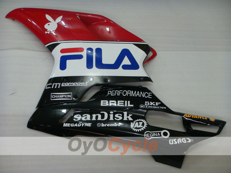 Injection Fairing kit for 07-09 Ducati 1098 - Red, Black - FILA #OYO87902296