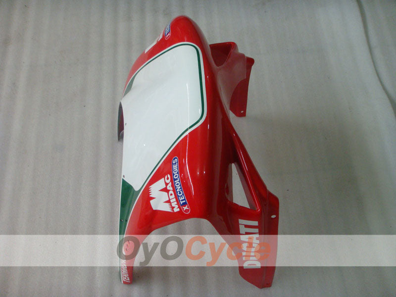 Injection Fairing kit for 02-04 Ducati 998 - Red, White - INFO STRADA #OYO87902298