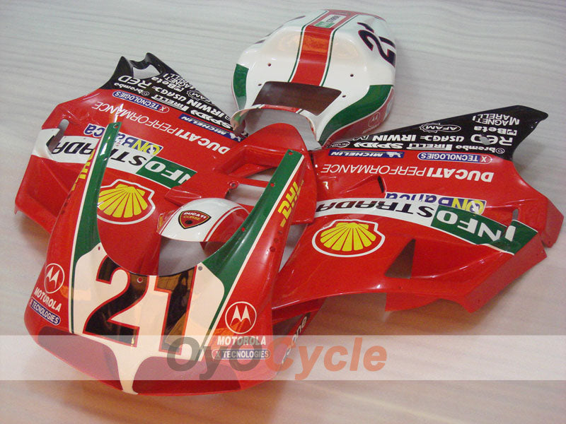 Injection Fairing kit for 02-04 Ducati 998 - Red, Green - INFO STRADA #OYO87902301 Main image