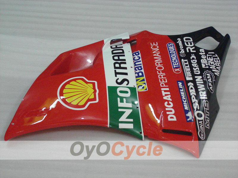 Injection Fairing kit for 02-04 Ducati 998 - Red, Green - INFO STRADA #OYO87902301