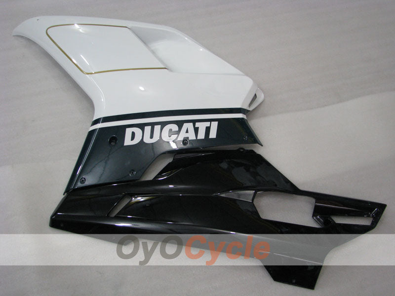 Injection Fairing kit for 07-09 Ducati 1098 - White, Black - Factory Style #OYO87902316