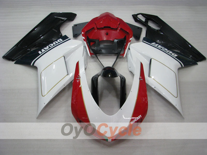 Injection Fairing kit for 07-09 Ducati 1098 - White, Black - Factory Style #OYO87902316 Secondary image