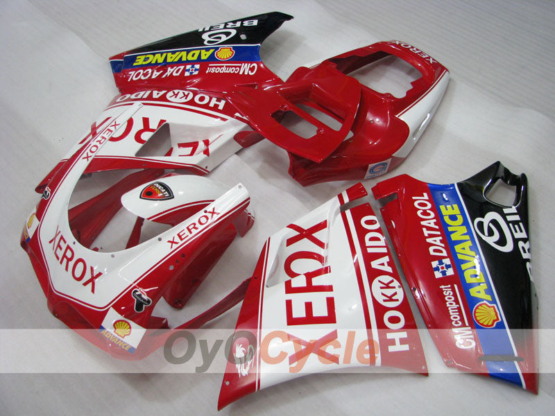 Injection Fairing kit for 02-04 Ducati 998 - Red, White - Xerox #OYO87902318 Main image