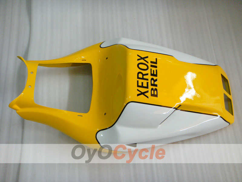 Injection Fairing kit for 02-04 Ducati 998 - Yellow, White - Xerox #OYO87902322