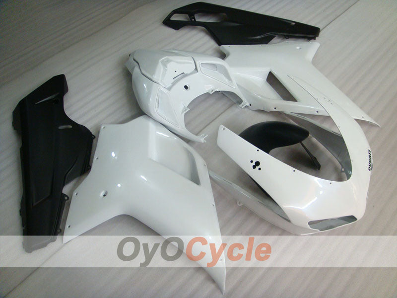 Injection Fairing kit for 07-09 Ducati 1098 - White, Black, Matte - Factory Style #OYO87902323