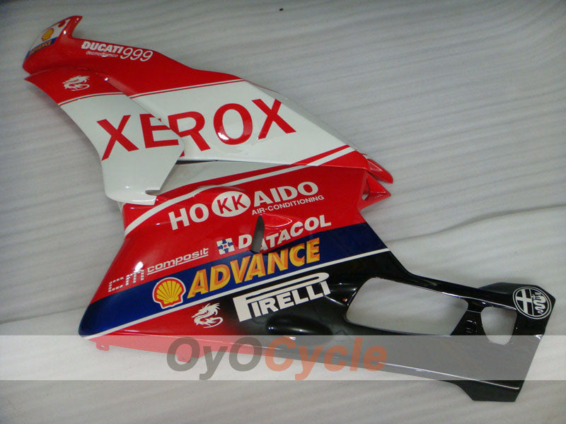 Injection Fairing kit for 03-04 Ducati 999 - Red, White - Xerox #OYO87902365