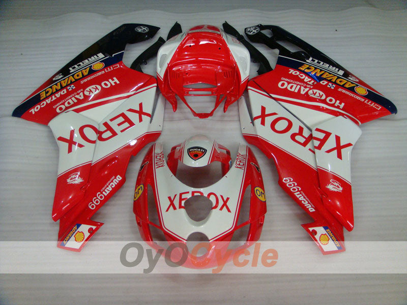 Injection Fairing kit for 03-04 Ducati 999 - Red, White - Xerox #OYO87902365