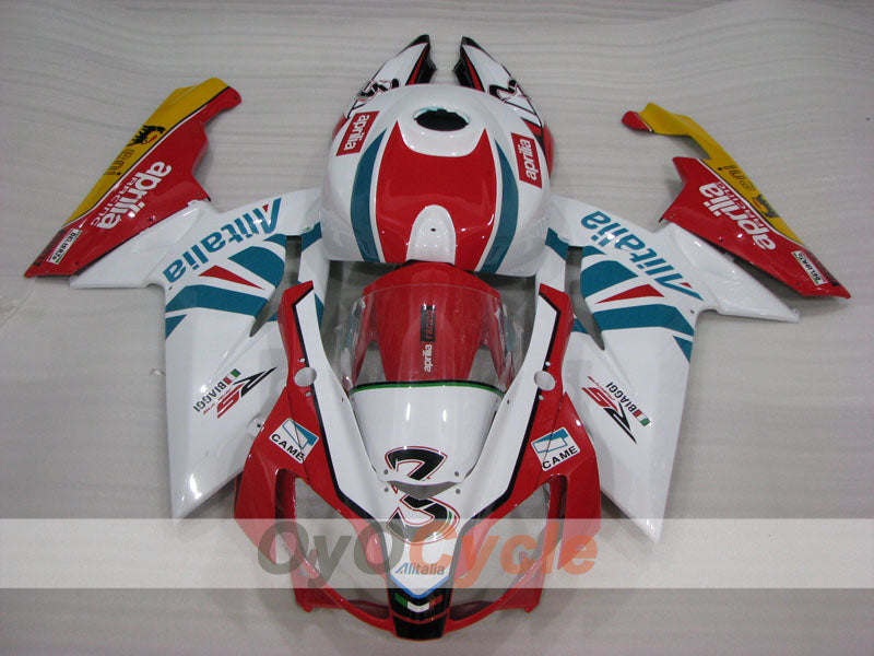 Fairing kit for 06-10 Aprilia RS125 - Red, White - Factory Style #OYO87902406 Secondary image