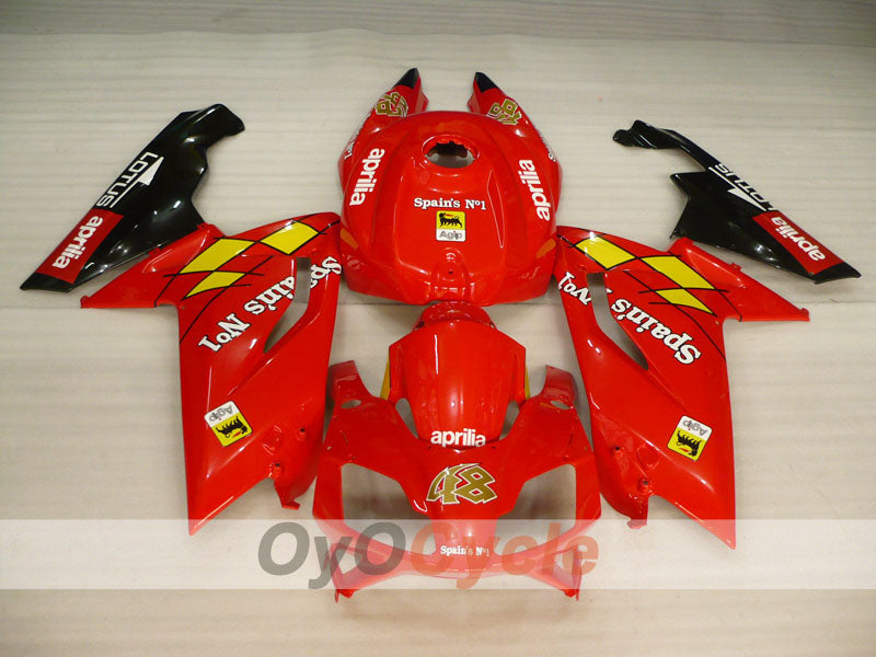 Fairing kit for 06-10 Aprilia RS125 - Red, Black - Factory Style #OYO87902408