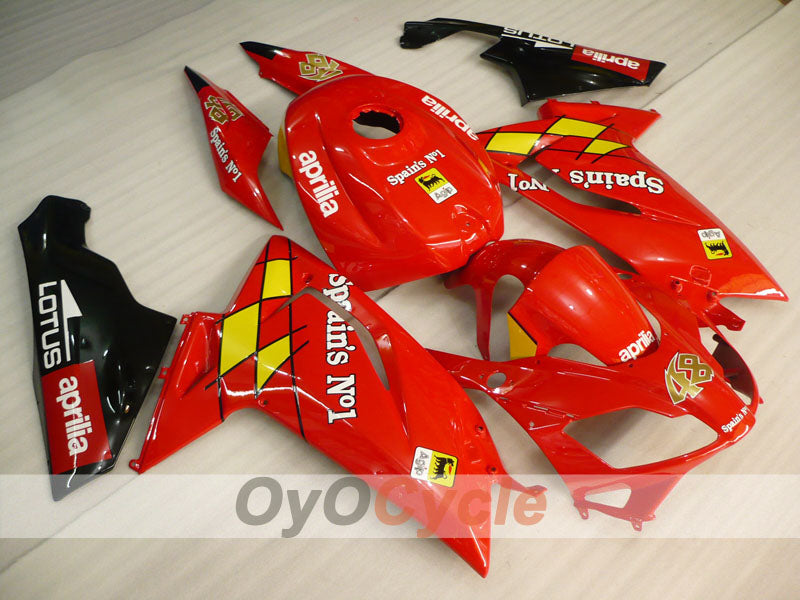 Fairing kit for 06-10 Aprilia RS125 - Red, Black - Factory Style #OYO87902408