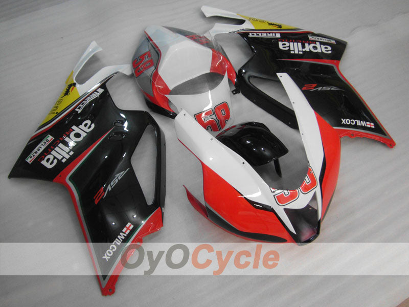 Fairing kit for 03-06 Aprilia RSV1000R - Red, Black - Factory Style #OYO87902412 Main image