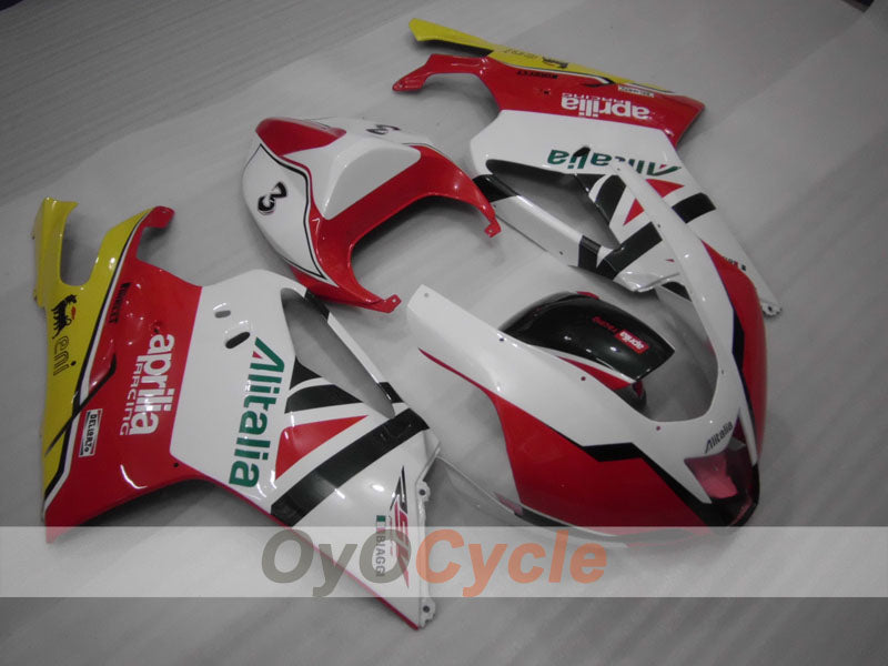 Fairing kit for 03-06 Aprilia RSV1000R - Red, White - Factory Style #OYO87902416