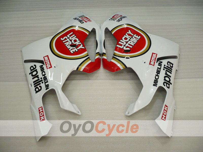 Fairing kit for 03-06 Aprilia RSV1000R - Red, White - Lucky Strike, MOTUL #OYO87902417
