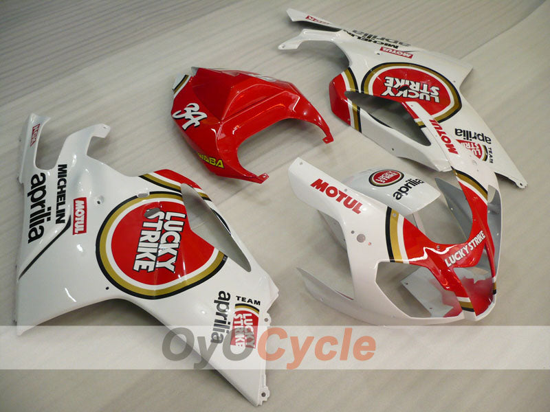 Fairing kit for 03-06 Aprilia RSV1000R - Red, White - Lucky Strike, MOTUL #OYO87902417