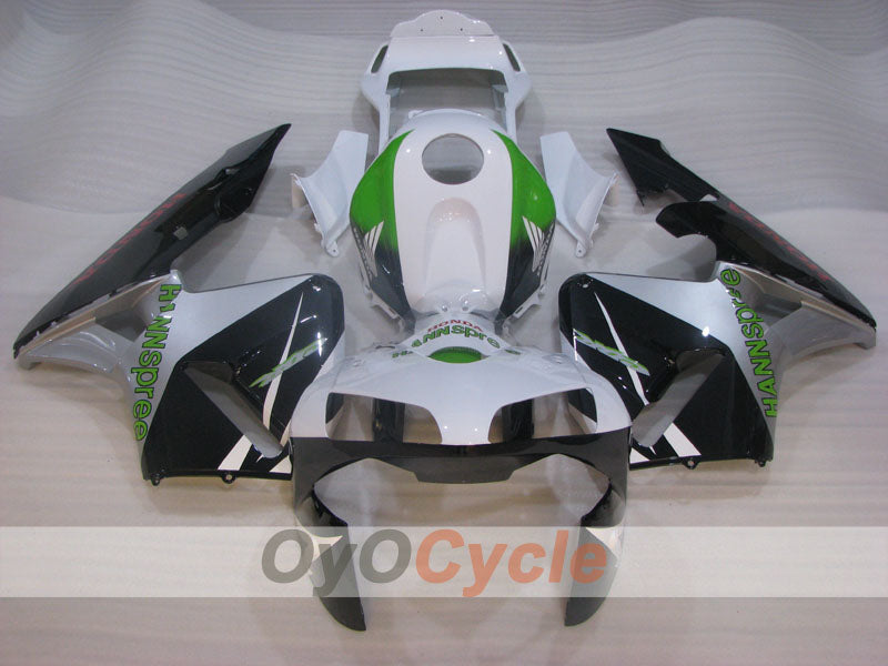 Injection Fairing kit for 03-04 CBR600RR - White, Black - HANN Spree #OYO87902522