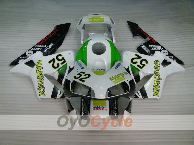 Injection Fairing kit for 03-04 CBR600RR - White, Black - HANN Spree #OYO87902524 Secondary image