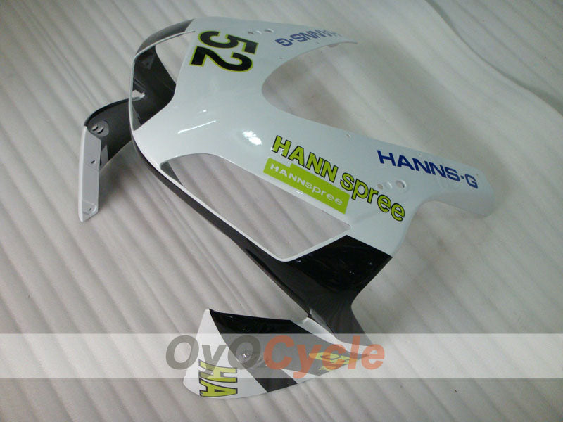 Injection Fairing kit for 03-04 CBR600RR - White, Black - HANN Spree #OYO87902524