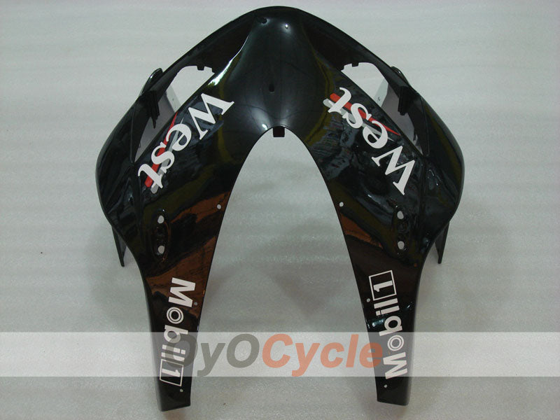 Injection Fairing kit for 03-04 CBR600RR - White, Black - West #OYO87902559
