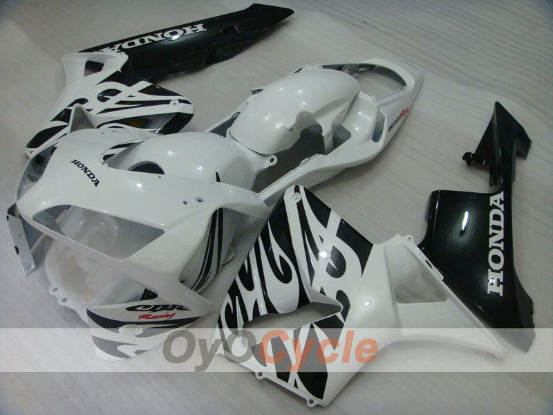 Injection Fairing kit for 03-04 CBR600RR - White, Black - Factory Style #OYO87902578