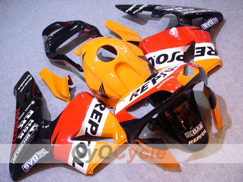 Injection Fairing kit for 03-04 CBR600RR - Yellow, Black - Repsol #OYO87902583