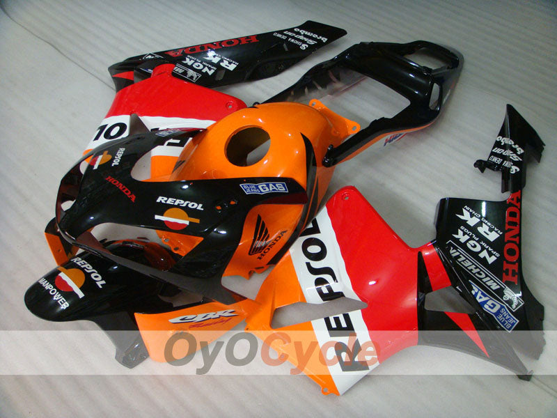 Injection Fairing kit for 03-04 CBR600RR - Orange, Black - Repsol #OYO87902585 Secondary image