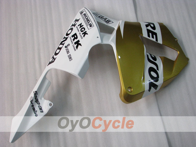 Injection Fairing kit for 03-04 CBR600RR - White, Gold - Repsol #OYO87902590