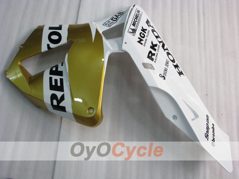 Injection Fairing kit for 03-04 CBR600RR - White, Gold - Repsol #OYO87902590