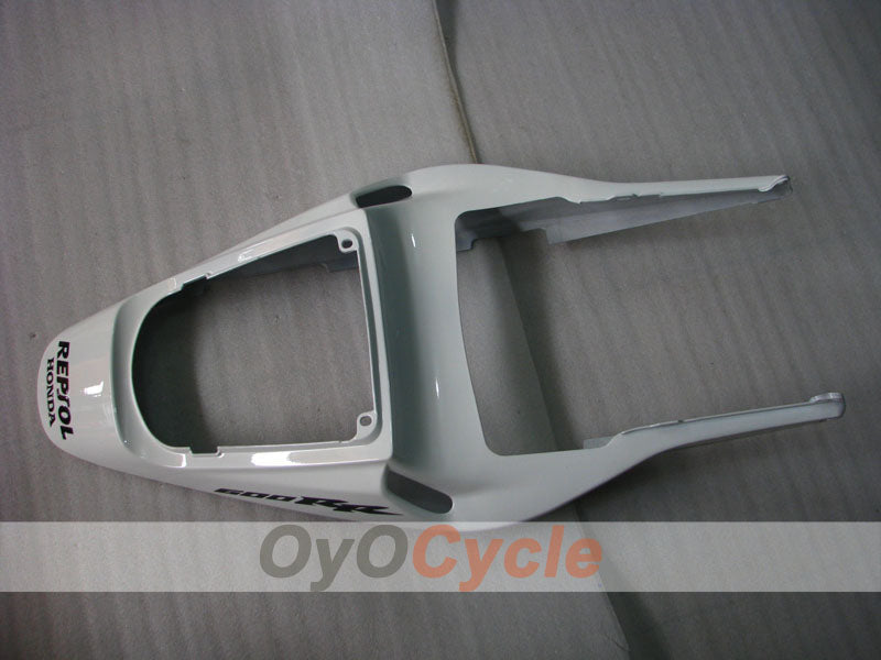 Injection Fairing kit for 03-04 CBR600RR - White, Silver - Repsol #OYO87902592