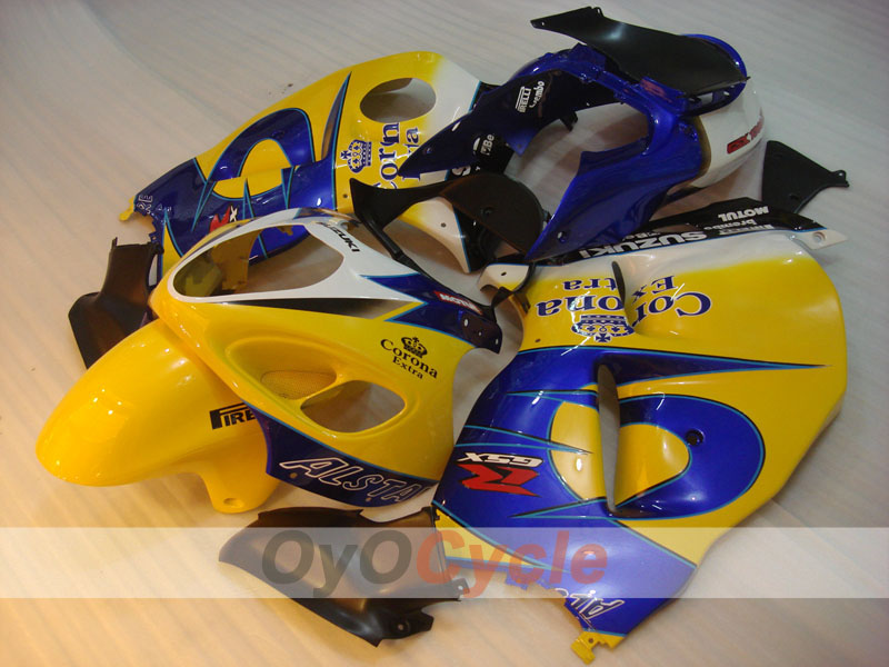 Injection Fairing kit for 99-07 GSXR1300 Hayabusa - Yellow, Blue - Corona, MOTUL #OYO87902651
