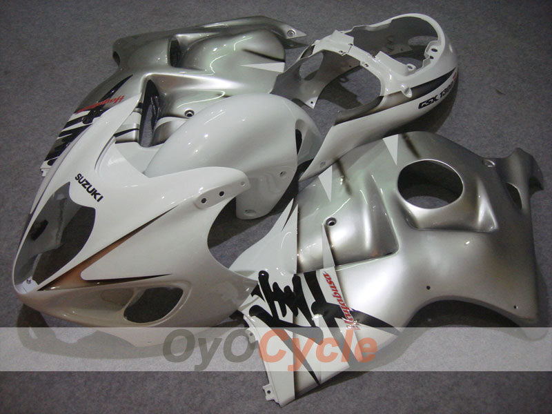 Injection Fairing kit for 99-07 GSXR1300 Hayabusa - White, Silver - Factory Style #OYO87902674 Main image