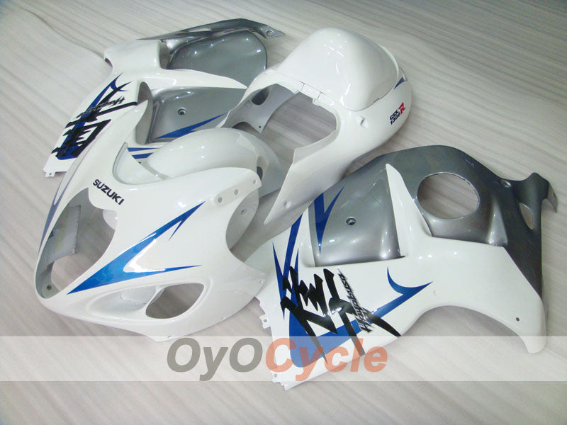 Injection Fairing kit for 99-07 GSXR1300 Hayabusa - White, Silver - Factory Style #OYO87902683 Main image
