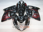 Injection Fairing kit for 08-20 GSXR1300 Hayabusa - Red, Black - Flame #OYO87904713