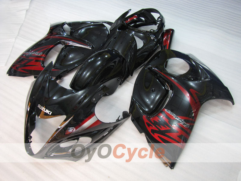Injection Fairing kit for 08-20 GSXR1300 Hayabusa - Red, Black - Flame #OYO87904713