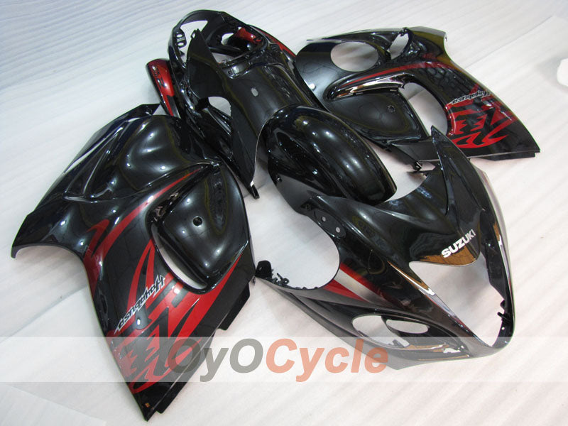 Injection Fairing kit for 08-20 GSXR1300 Hayabusa - Red, Black - Flame #OYO87904713 Main image