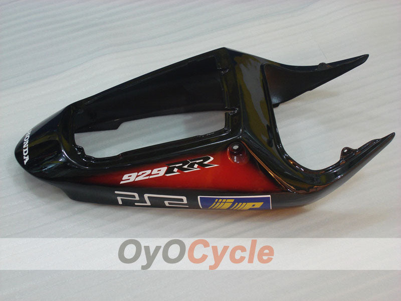 Injection Fairing kit for 00-01 CBR900RR 929 - Red, Black - DUNLOP, Play Station #OYO87902723