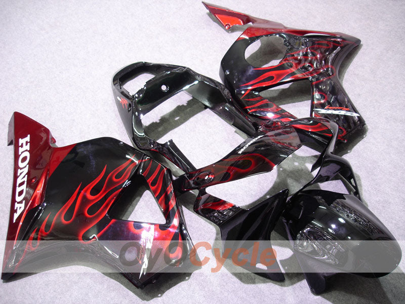 Injection Fairing kit for 02-03 CBR900RR 954 - Red, Black - Flame #OYO87902730