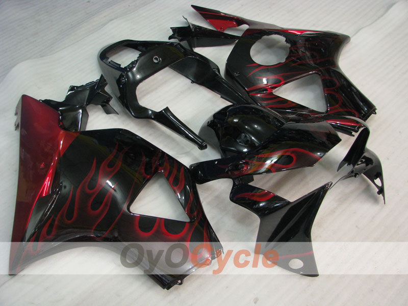 Injection Fairing kit for 02-03 CBR900RR 954 - Red, Black - Flame #OYO87902731