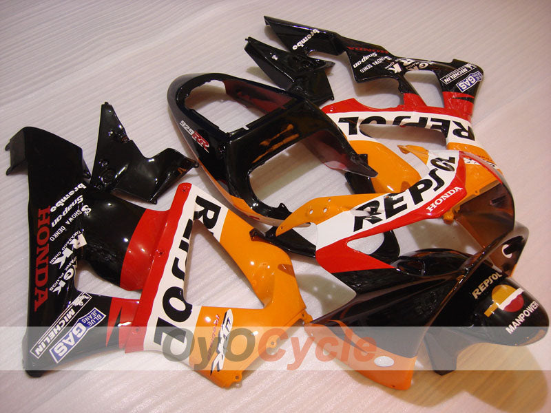 Injection Fairing kit for 00-01 CBR900RR 929 - Red, Black - MICHELIN, Repsol #OYO87902737 Main image