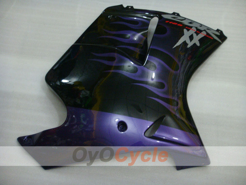 Injection Fairing kit for 96-07 CBR1100XX - Blue, Black - Flame #OYO87902797