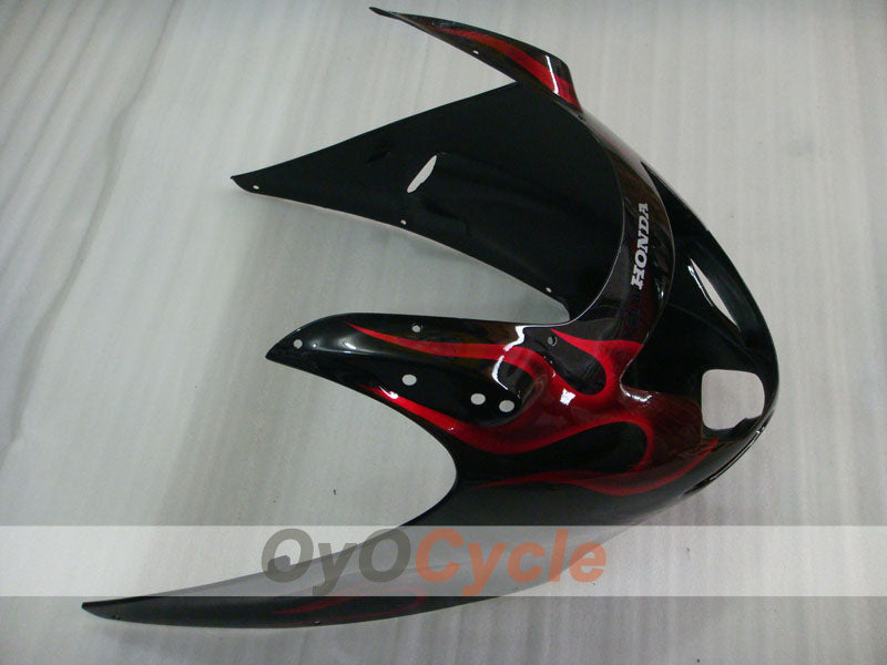Injection Fairing kit for 96-07 CBR1100XX - Red, Black - Flame #OYO87902798