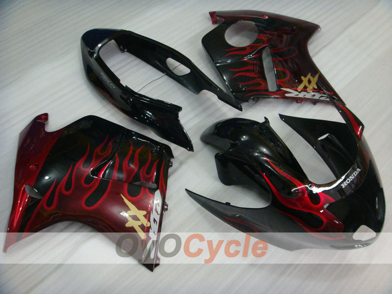 Injection Fairing kit for 96-07 CBR1100XX - Red, Black - Flame #OYO87902798