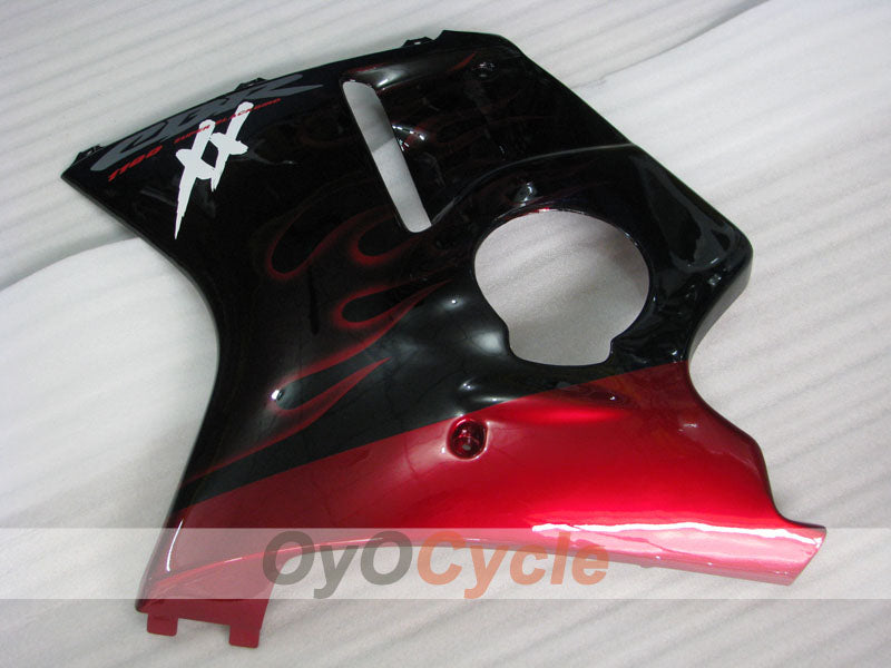 Injection Fairing kit for 96-07 CBR1100XX - Red, Black - Flame #OYO87902800